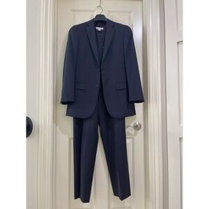 pronto uomo‎ men 100% wool platinum 3- piece suits size 38 L 32 waist